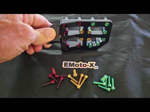 EMoto-X Racing Color Titanium Peg Replacement Pins For All EMoto-X Pegs 32 Count