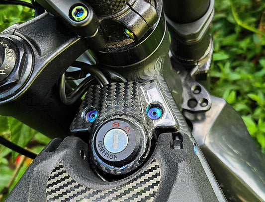 EMoto-X Talaria Real Carbon Fiber Ignition Switch Cover Talaria Sting, MX5, MX4, MX3, L1E