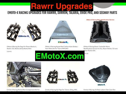 EMoto-X Racing Rawrr Mantis Foot Pegs ALL Rawrr Bikes
